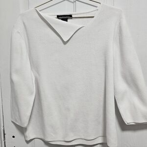 goodclothes White 3/4 Sleeve Top